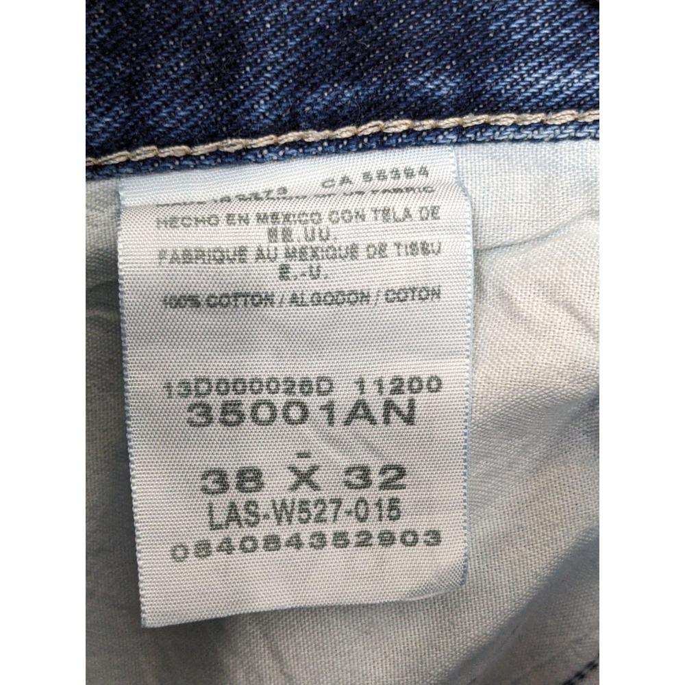 Wrangler Mens Jeans Size 38 x 32 Cotton Blue - Picture 4 of 14